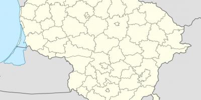 Mapa da Lituânia vetor