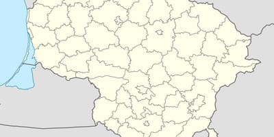Mapa da Lituânia vetor