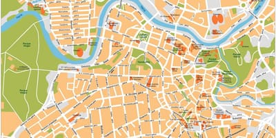 Mapa de vilnius, Lituânia 